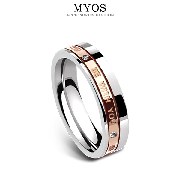 MYOS 戒指 幸福起點 抗過敏316L西德鋼戒指（玫瑰金）