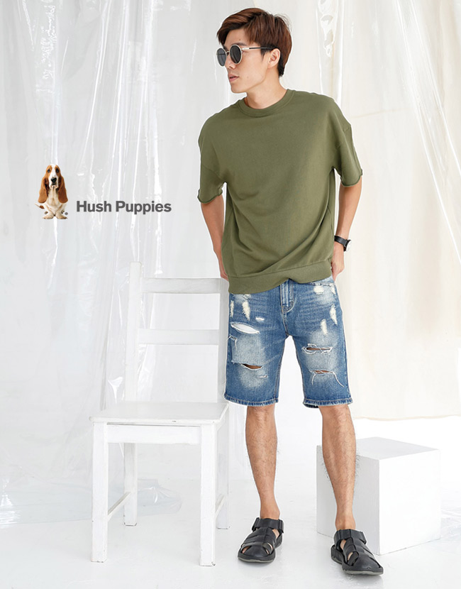 Hush Puppies BREEZE 夏日機能羅馬涼鞋-黑