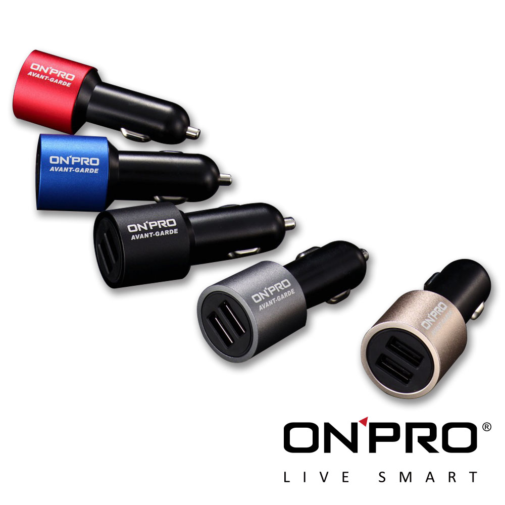 Onpro Gt 2p01 4 8a雙usb車用充電器 快 Usb車充 充電器 Yahoo奇摩購物中心