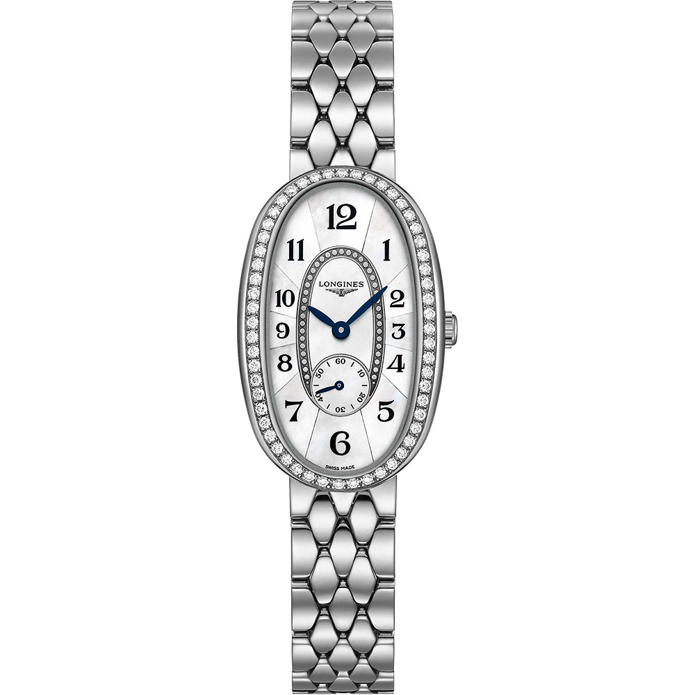 LONGINES 浪琴 官方授權 Symphonette 圓舞曲真鑽女錶-珍珠貝x銀/22mm L2.306.0.83.6