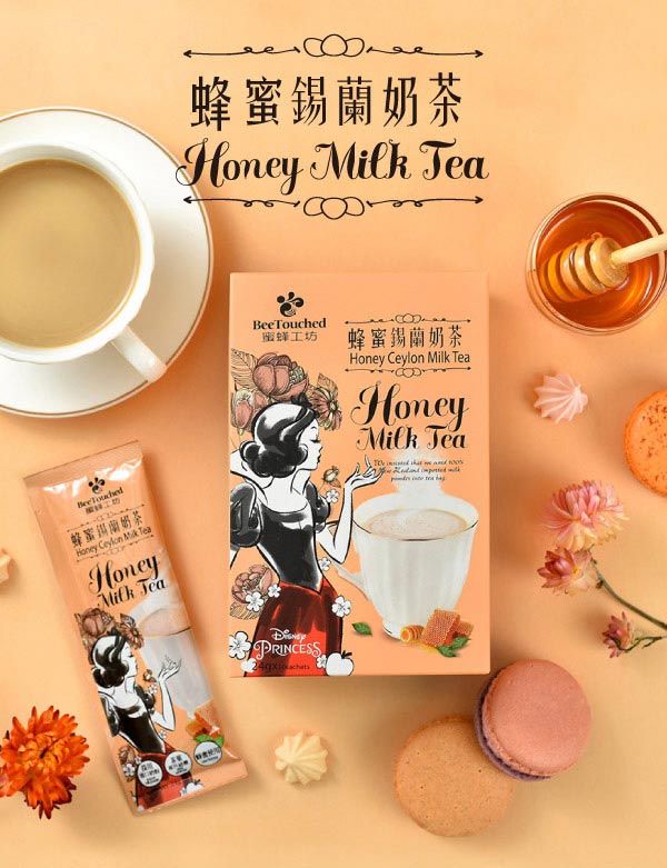 蜜蜂工坊 迪士尼公主系列蜂蜜錫蘭奶茶(24gx10包)