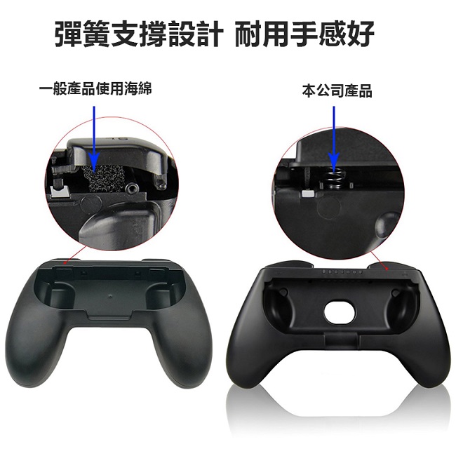 pump任天堂Switch Joy-con手把 專用握把套2入組 人體工學握把