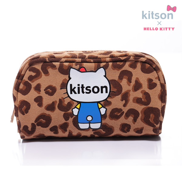 kitson x Ribbon Hello Kitty Pouch (豹紋)