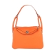 HERMES Lindy 30 TC牛皮轉釦手提/肩背兩用包(30CM/橘) product thumbnail 1