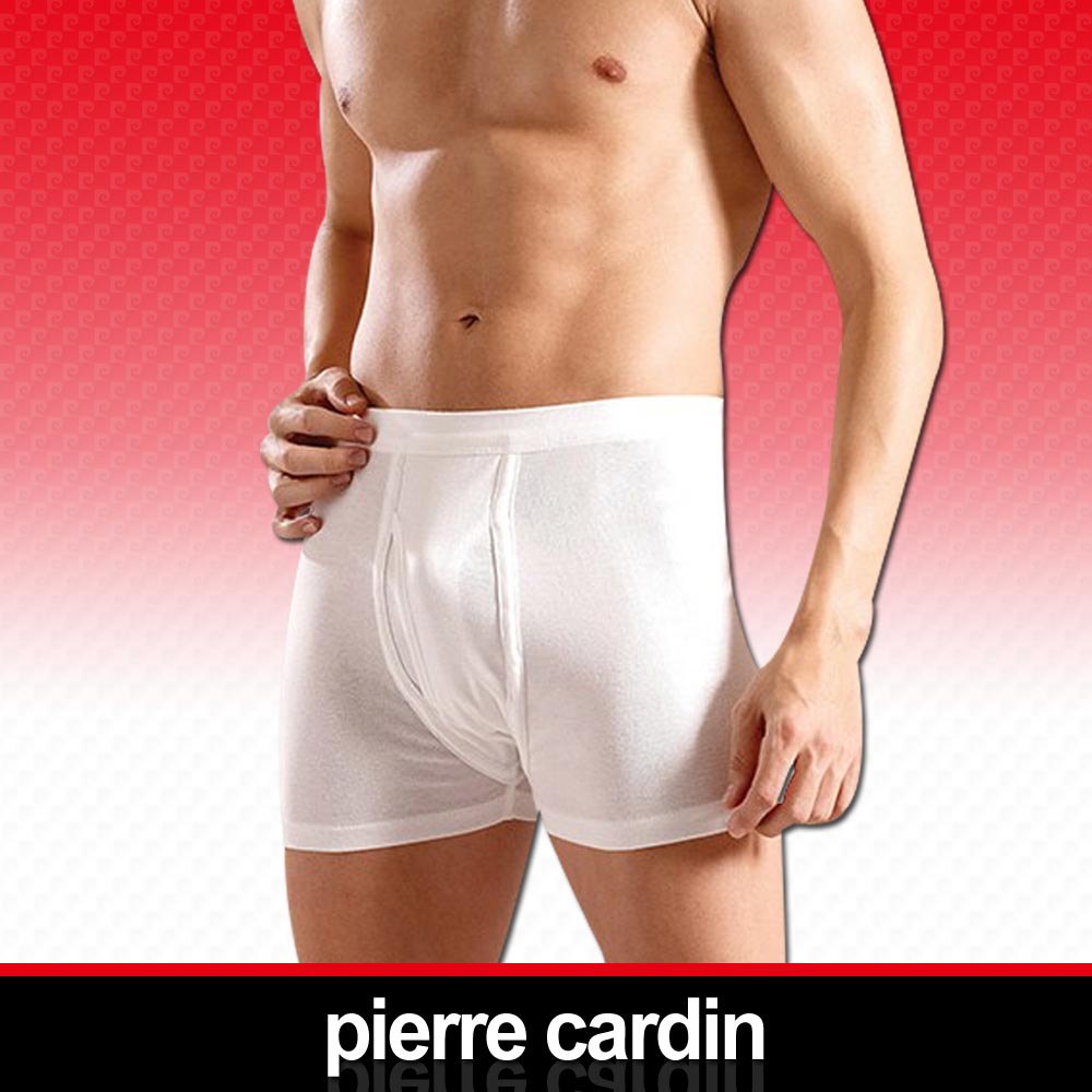 皮爾卡登 新機能吸汗透氣平口褲(白色4入組)