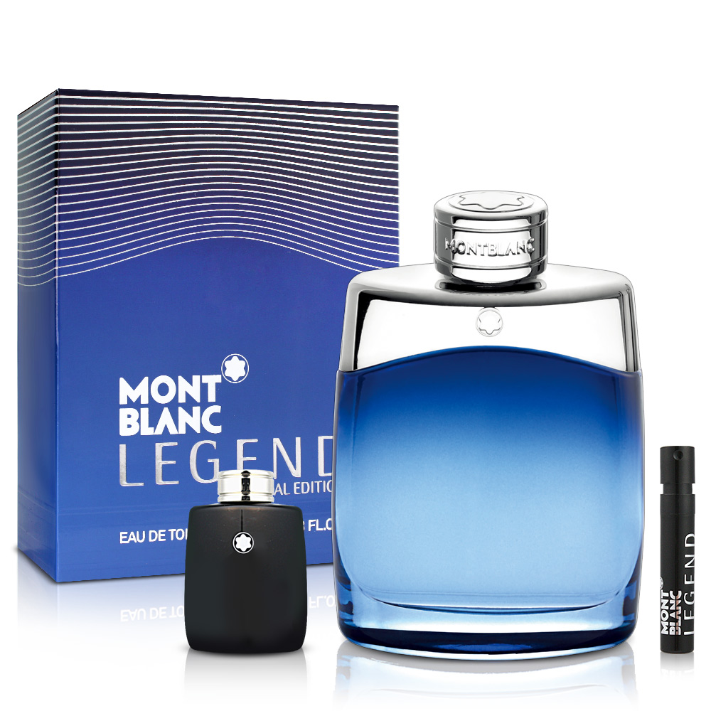 MONTBLANC  萬寶龍 傳奇藍調經典男性淡香水限量版(100ml)-送品牌小香+針管