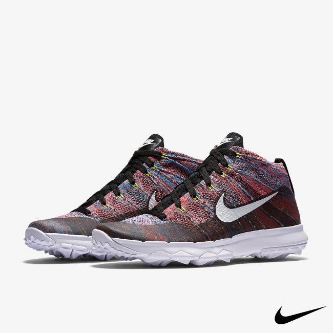 NIKE FLYKNIT CHUKKA 編織 高爾夫鞋-彩虹819009-002