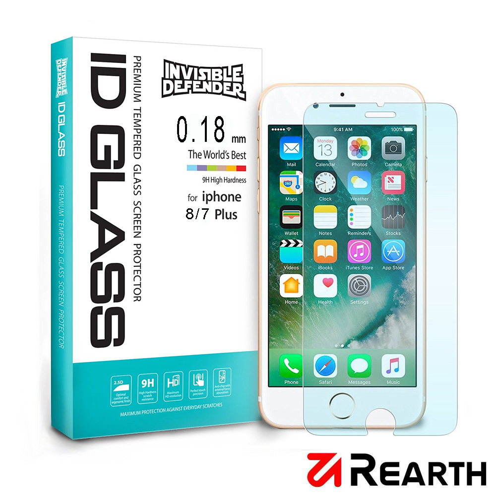 Rearth Apple iPhone 8/7 Plus(0.18mm) 強化玻璃螢幕保護