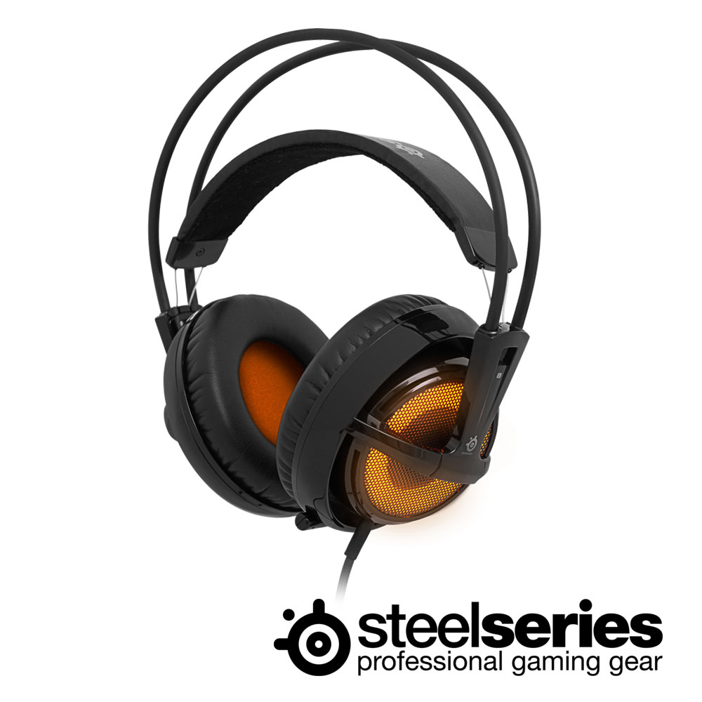 SteelSeries 西伯利亞 V2 USB耳機麥克風(熔岩發光版)