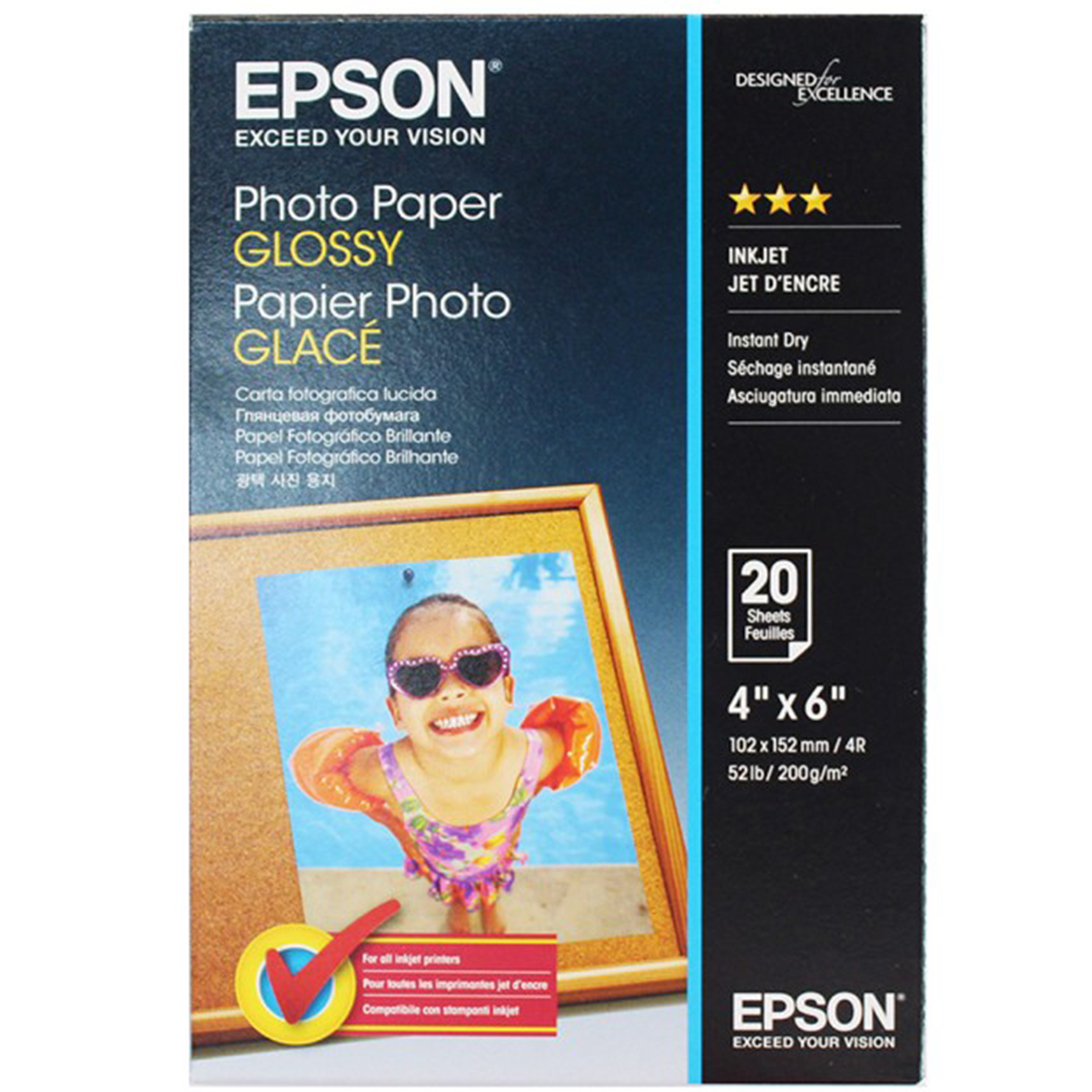 EPSON 4x6超值光澤相紙(S042546)-20張