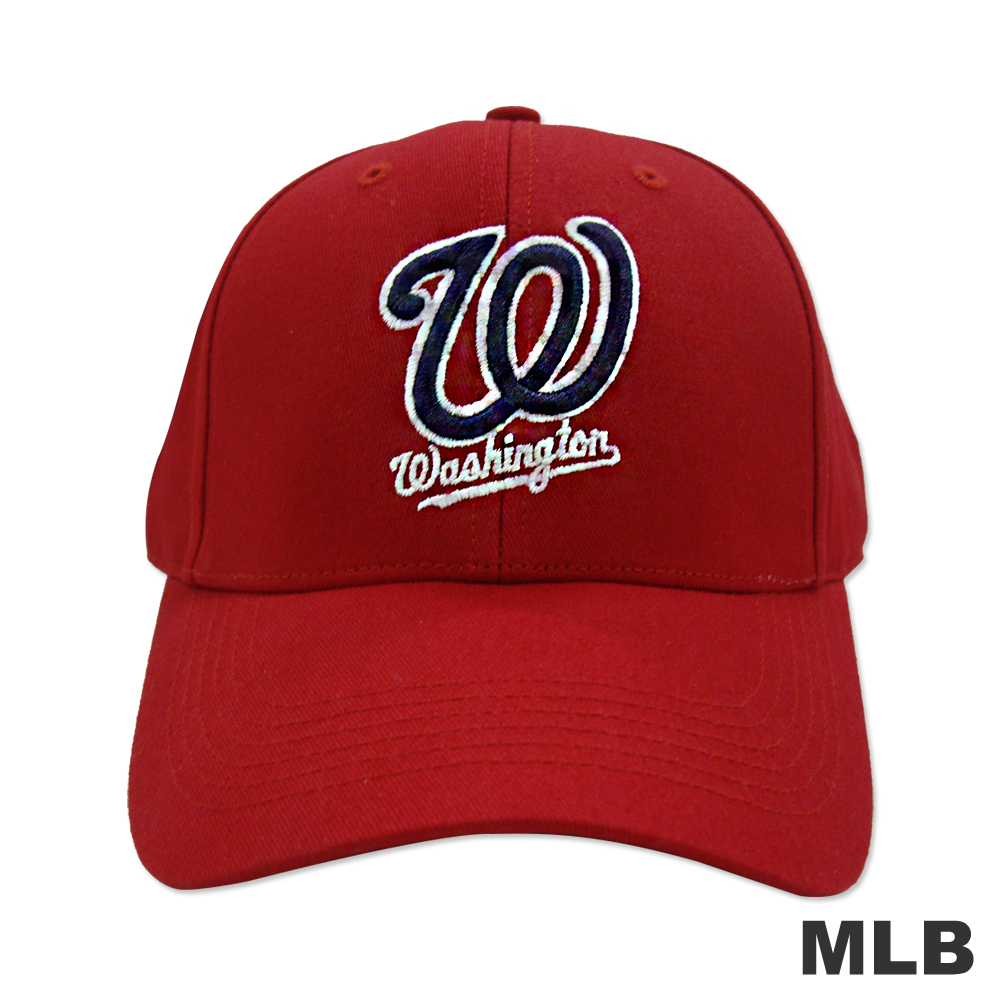MLB-華盛頓國民隊可調式棒球帽-紅