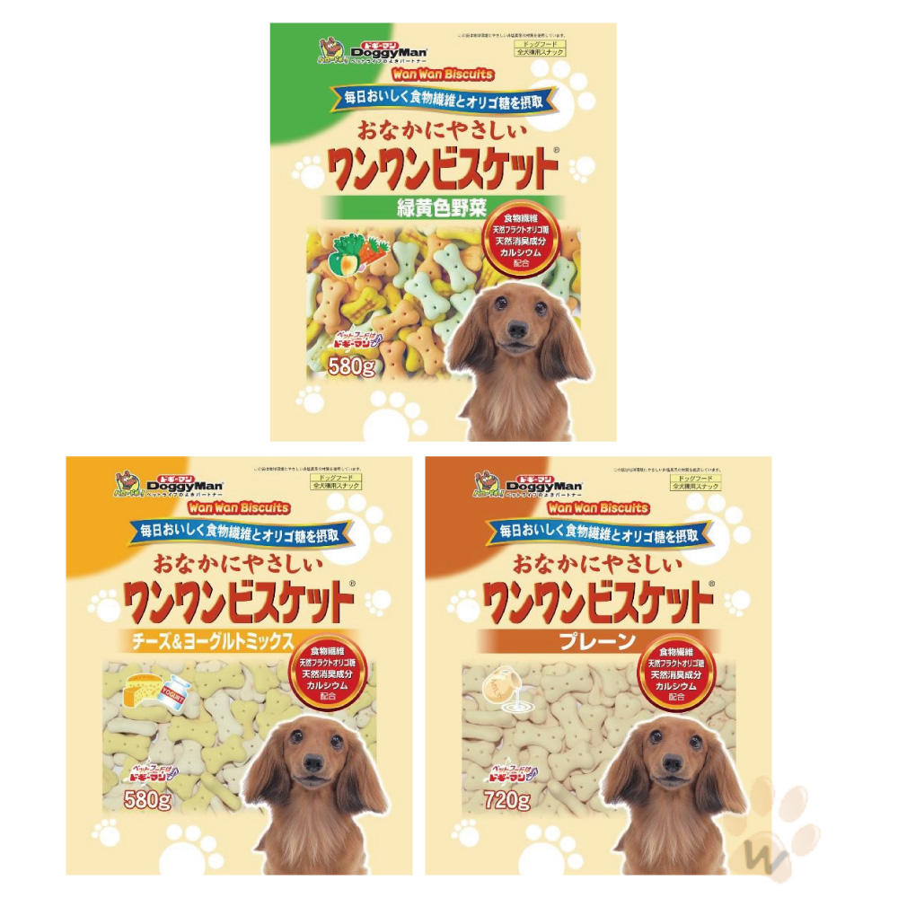 日本DoggyMan 三種口味消臭餅乾 1入