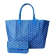 GOYARD St. Louis PM 防水帆布LOGO購物包(中-藍) product thumbnail 1