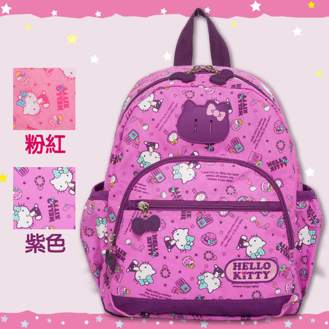 Hello Kitty 休閒潮流Ⅱ小後背包-粉紫KT88B01PL