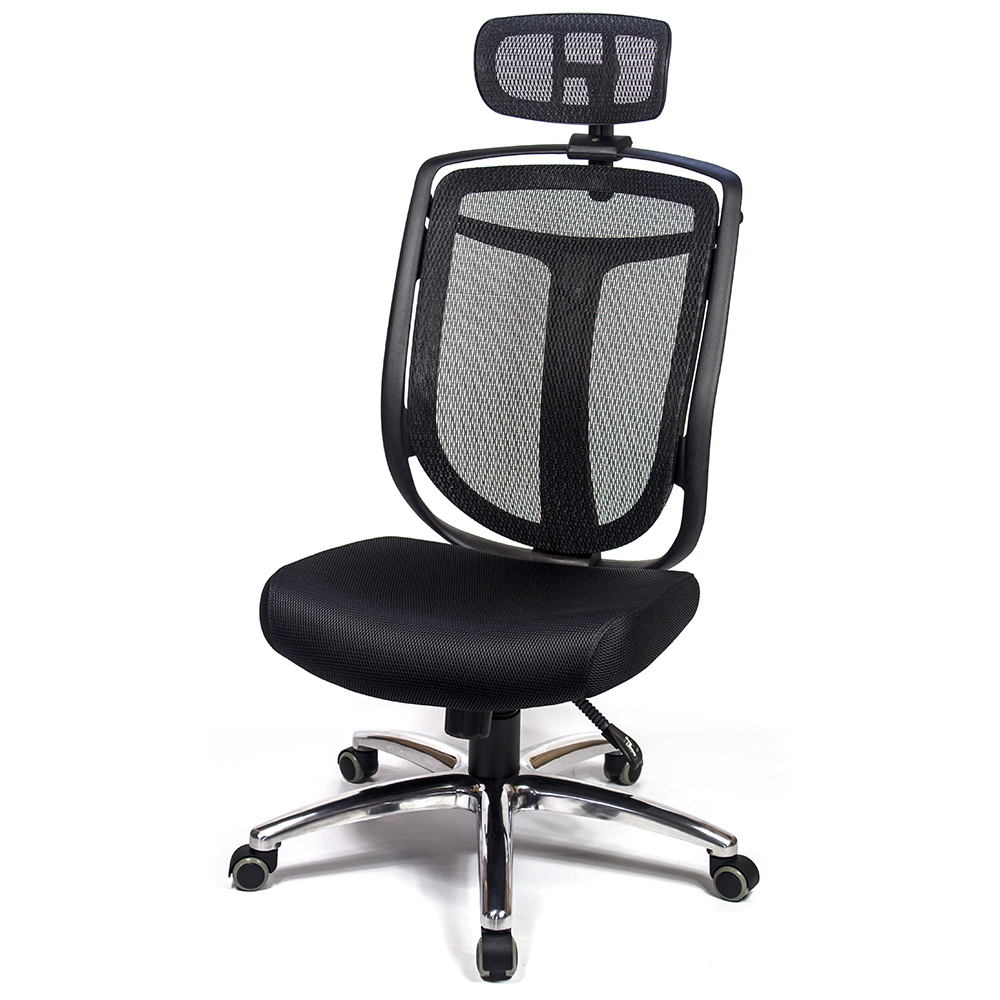 aaronation 愛倫國度 - 設計師系列高背頭枕金屬電腦椅