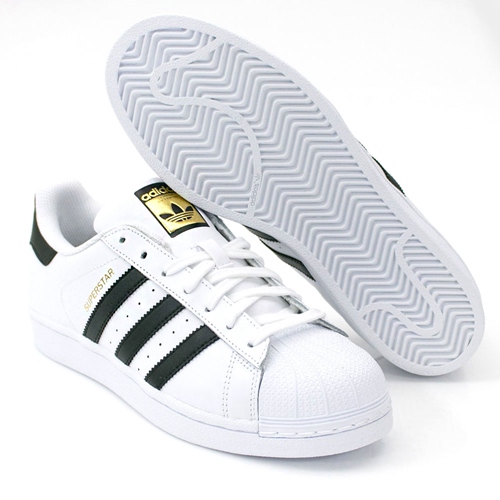 ADIDAS-SUPERSTAR 女休閒鞋C77124-白