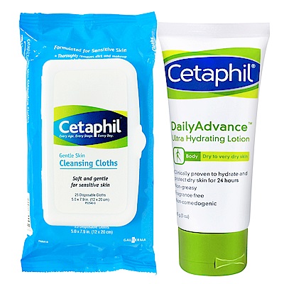 Cetaphil舒特膚 換季保養精華保濕組