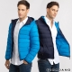 GIORDANO 男裝90%羽絨雙面穿修身連帽輕羽絨外套- 66 藍/中花灰色 product thumbnail 1