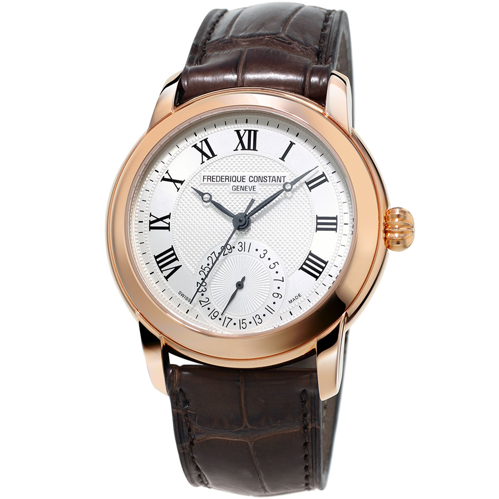 CONSTANT 康斯登 Manufacture系列經典機械腕錶-咖啡色/42mm