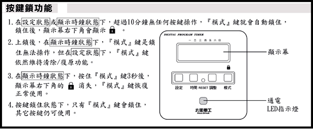 太星電工省電家族袖珍型數位式定時器(2P)