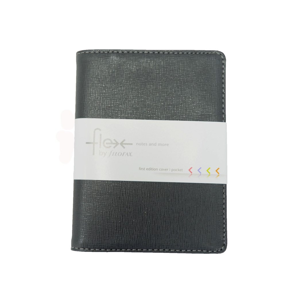 filofax FLEX 口袋型手冊 木質紋 石板灰