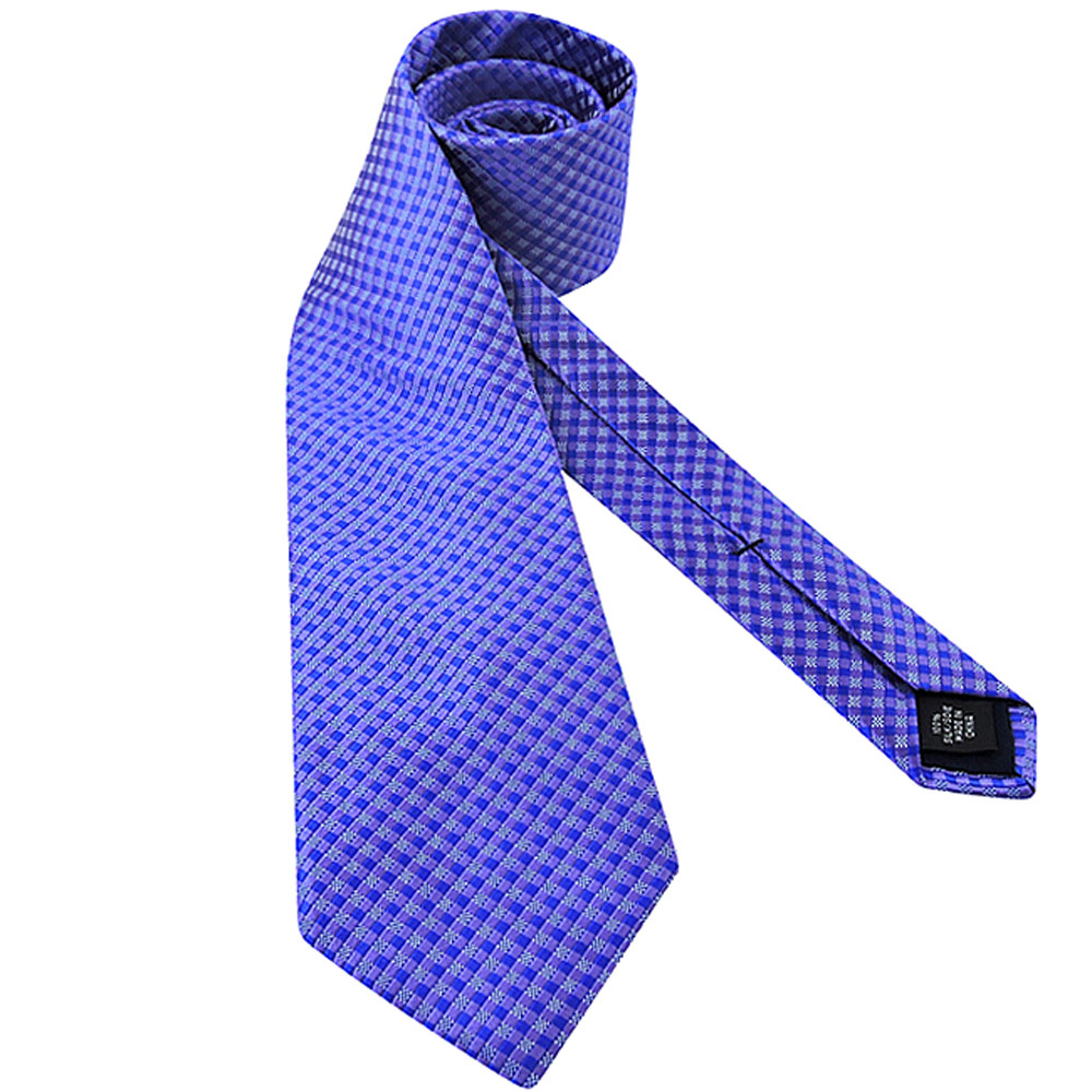 MICHAEL KORS 藍色菱格紋造型領帶