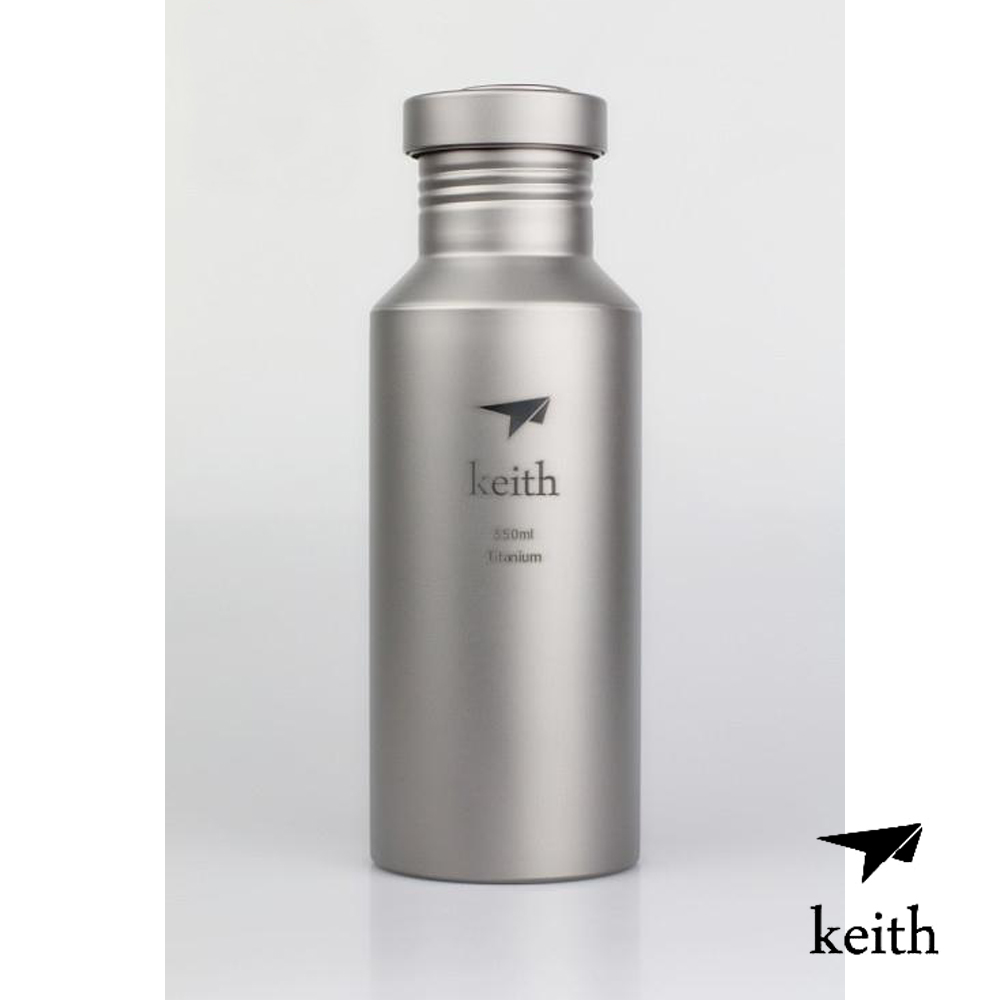 KEITH 100%純鈦製 極輕量化 550ml運動水壺