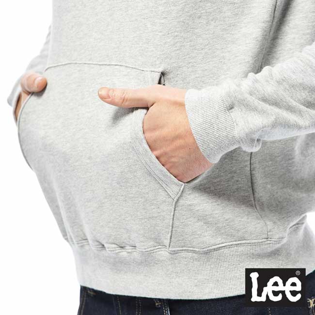 Lee HD LEE毛巾繡帽T-男款-灰