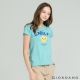 GIORDANO 女裝英文口號休閒印花TEE-45 新清水藍 product thumbnail 1