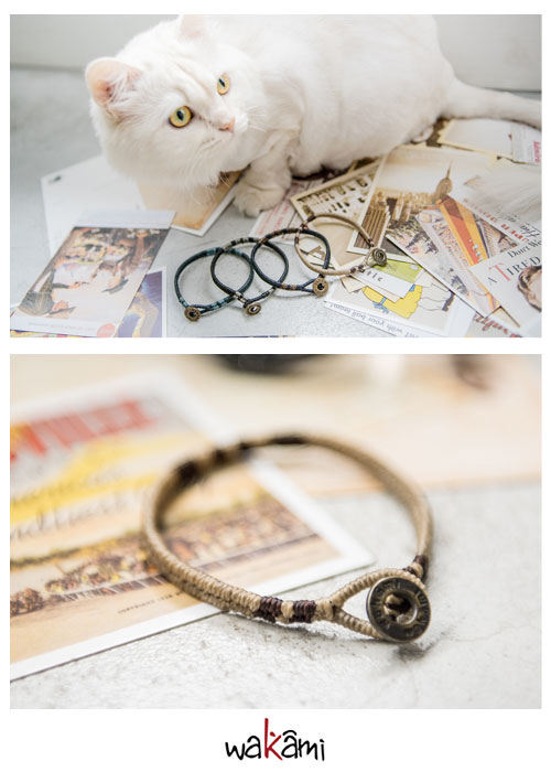 Wakami Classic經典編織手環-米色