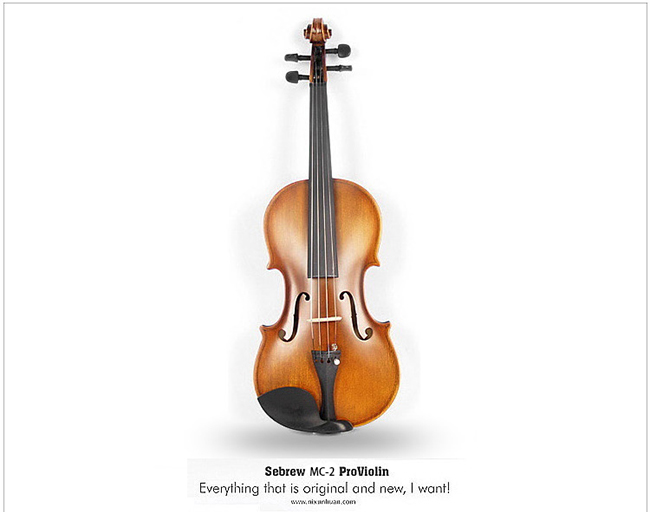 Sebrew希伯萊，MC-2 專業考級版，高級楓木，小提琴，附琴盒、弓、肩墊等配件