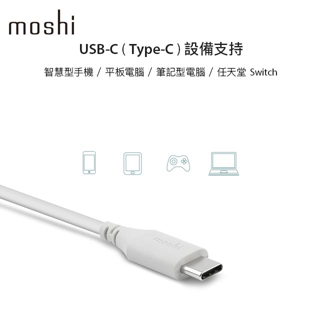 Moshi ProGeo 旅充系列 USB-C 筆電充電器 (65W)