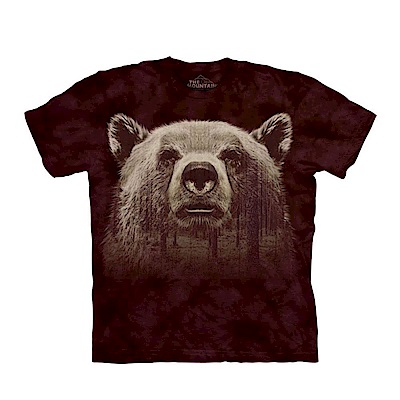 摩達客 美國進口The Mountain 熊臉森林 純棉環保短袖T恤