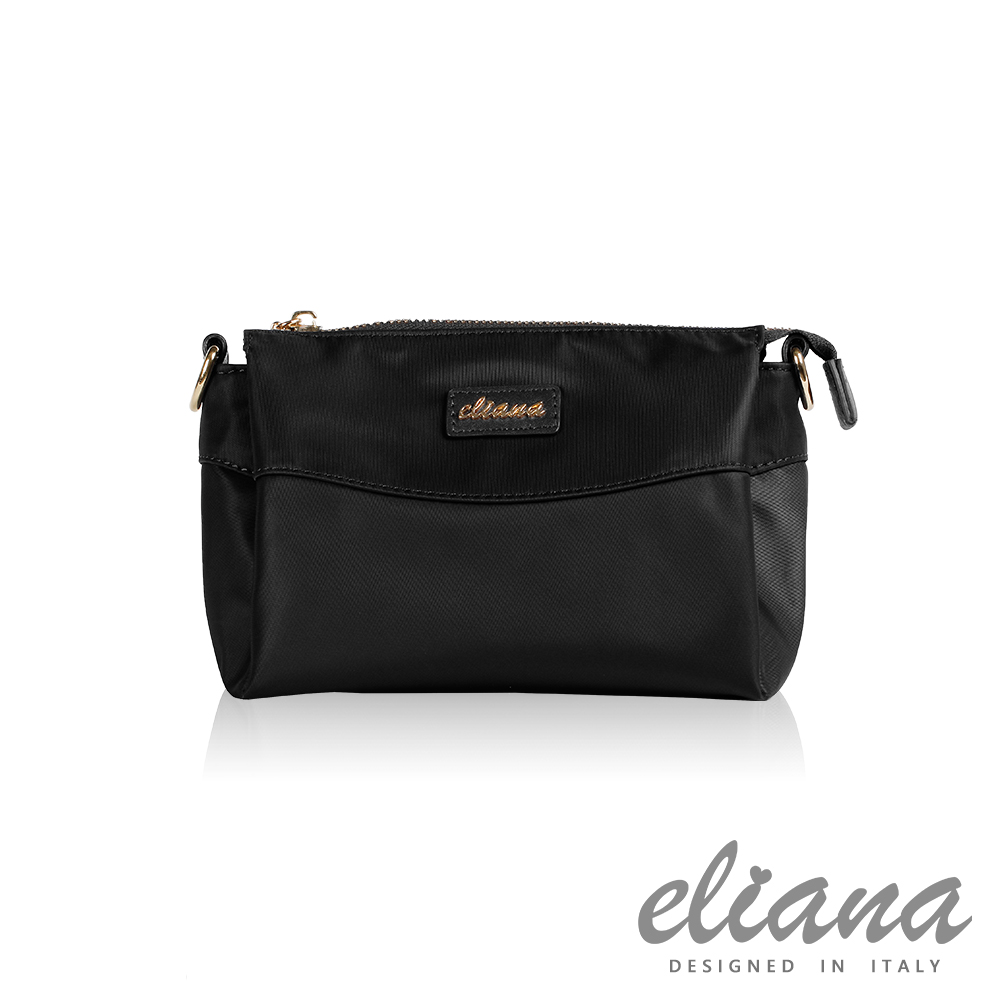 eliana - Gina系列休閒兩用小斜背包 - 摩登黑