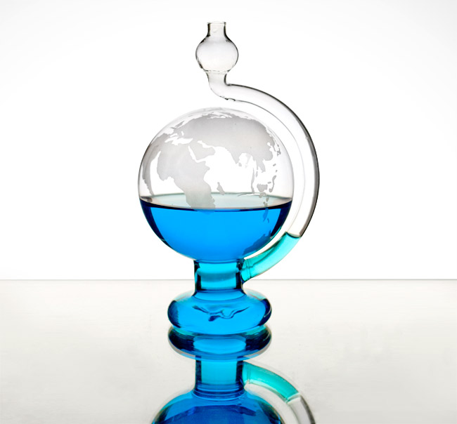賽先生科學 玻璃氣壓球(晴雨儀)-世界地圖版