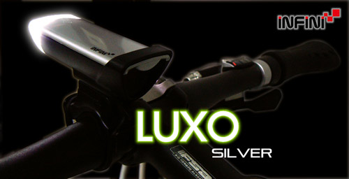 【INFINI LUXO 】高亮度LED自行車前燈(銀)