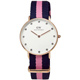 DW Daniel Wellington 活潑俏麗溫徹斯尼龍腕錶-白x玫瑰金/34mm product thumbnail 1