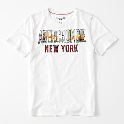 AF a&f Abercrombie & Fitch 小孩 T恤 白色 0631