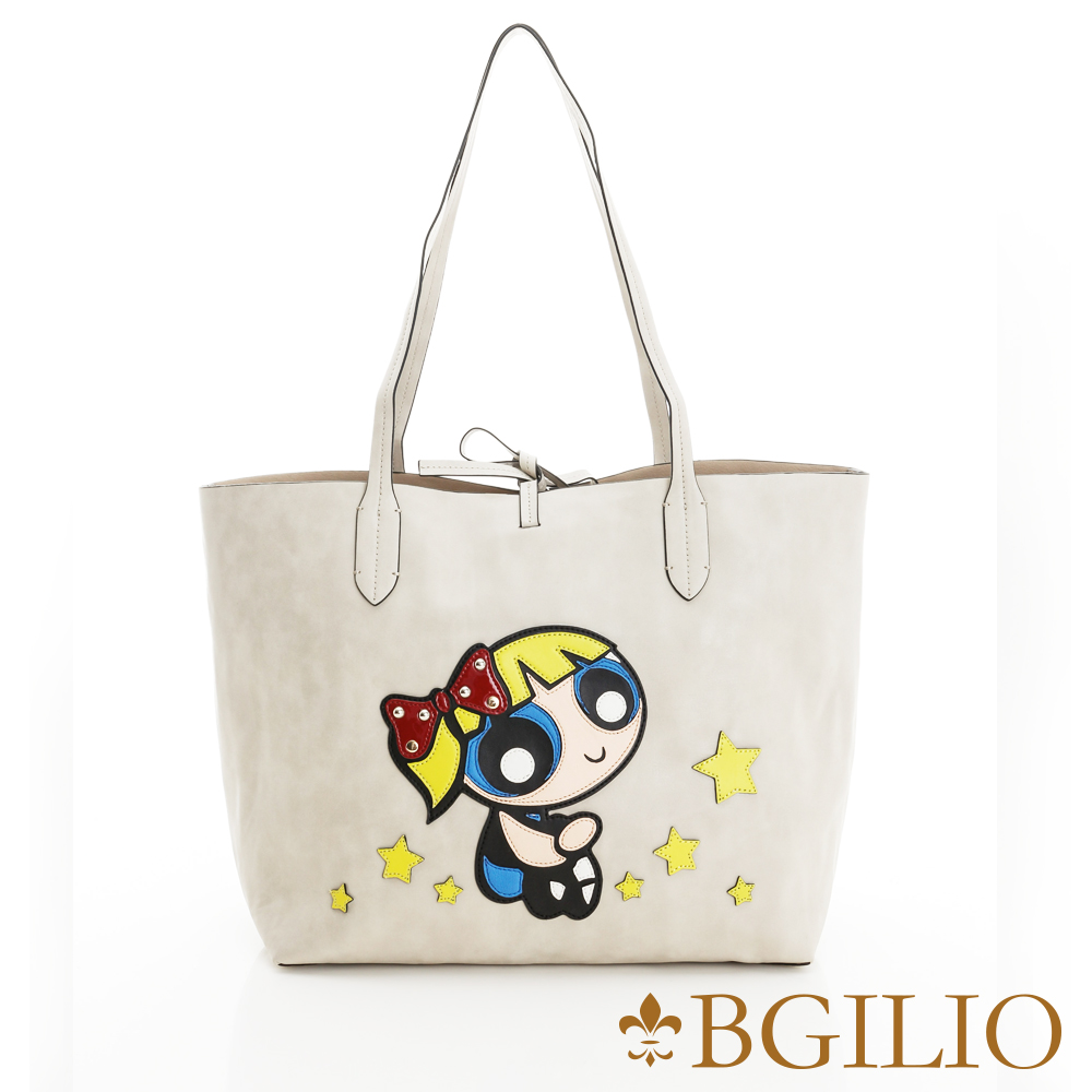 義大利BGilio-活潑童趣星空娃娃肩背包(經典卡通)-米色2245.001-02