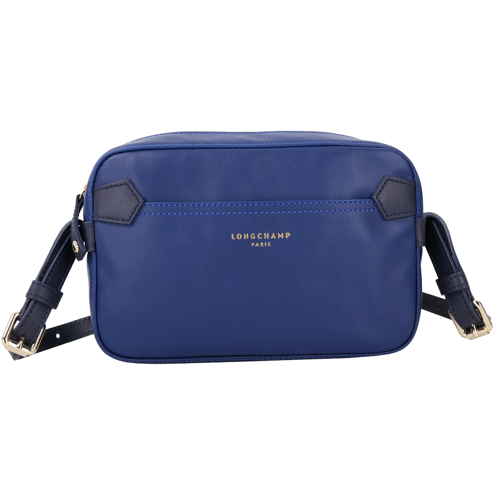 LONGCHAMP 2.0 系列牛皮肩背包(藍色)