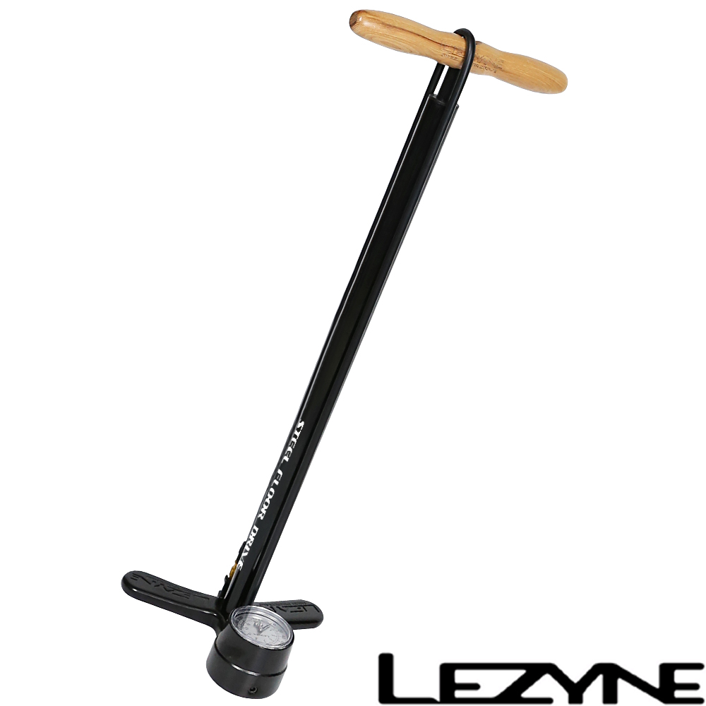 LEZYNE STEEL FLOOR DRIVE復古直立式打氣筒(黑)