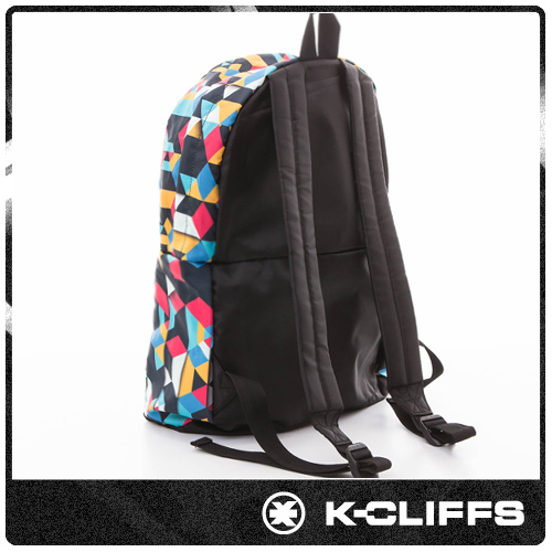 美國K-CLIFFS 幾何印花輕量極簡兩用包-黑