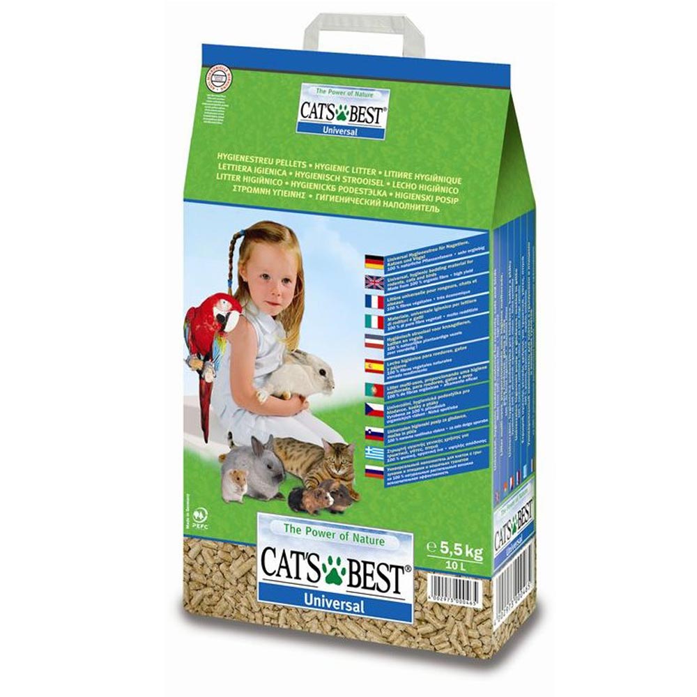 德國CATS BEST凱優 藍標環保木屑砂(粗顆粒) 10L