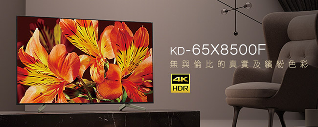 SONY 65吋 4K HDR 聯網 液晶電視 KD-65X8500F