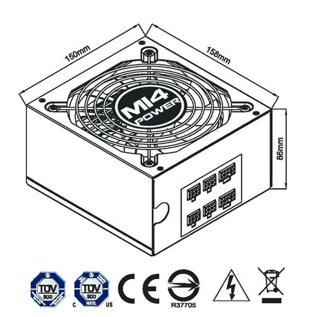 SEED種子 M14 80PLUS銅牌 500W 電源供應器