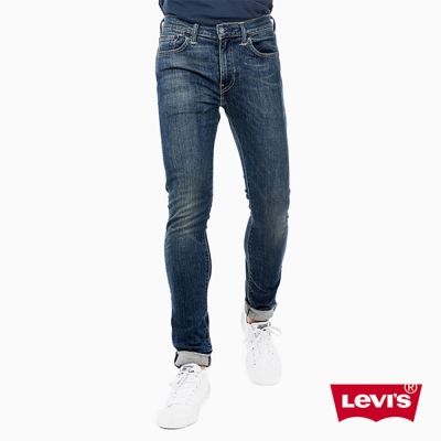Levis 男款 519 低腰超緊身窄管牛仔長褲 彈性布料