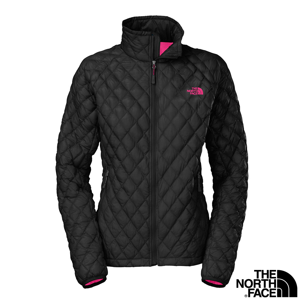 The North Face 女 ThermoBall 保暖外套 黑/桃粉紅