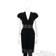 PAOLA FRANI 黑色V領洋裝(不含腰帶) product thumbnail 1