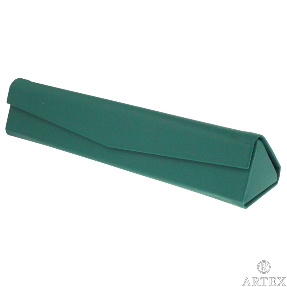 ARTEX life 皮革三角摺疊筆盒-綠