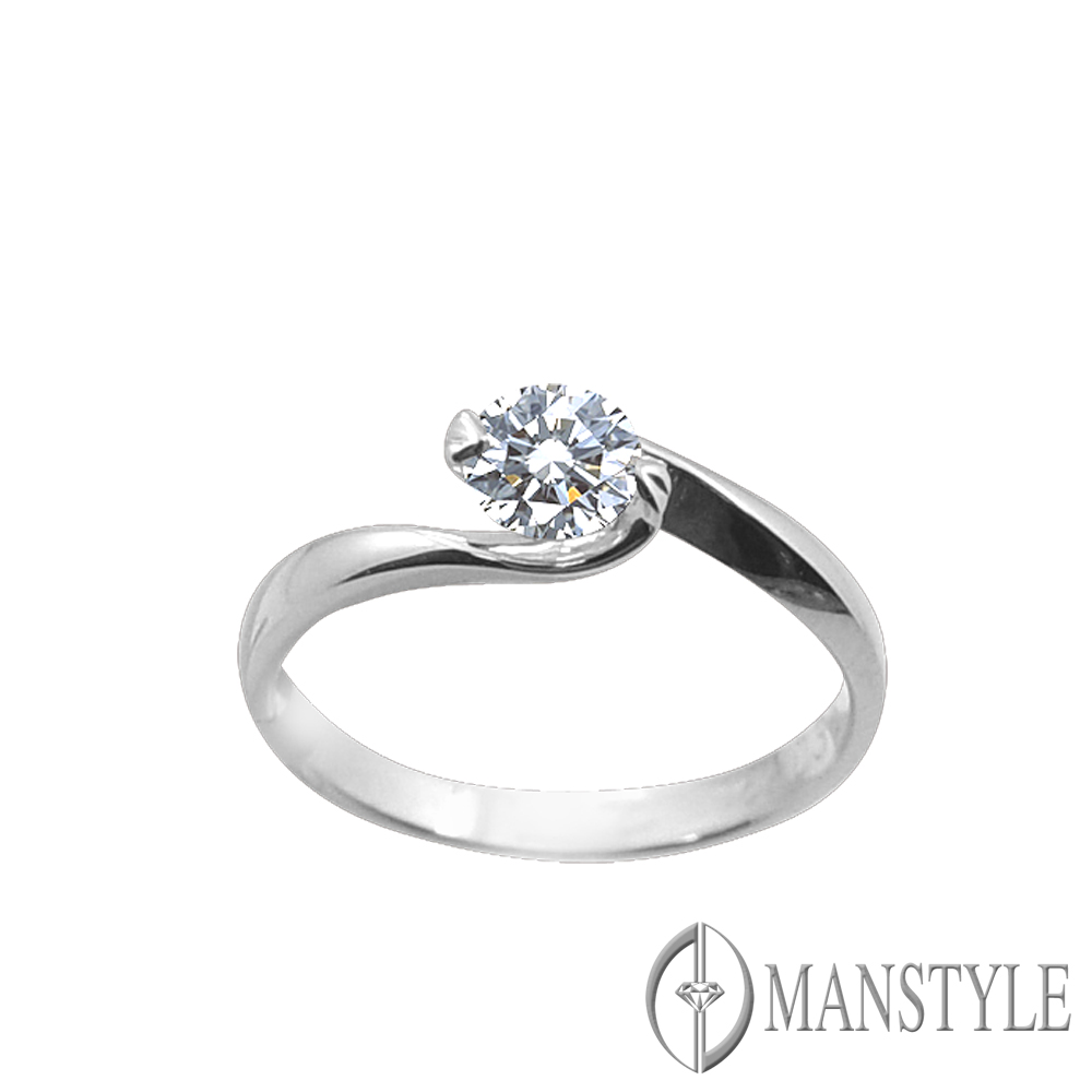 MANSTYLE「手中情」0.30ct 八心八箭鑽戒